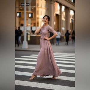 Morilee Lace Evening Gown Plus Size M223 Style